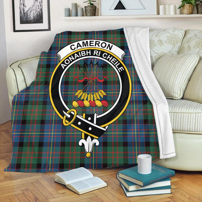 Cameron of Erracht Ancient Tartan Crest Premium Blanket