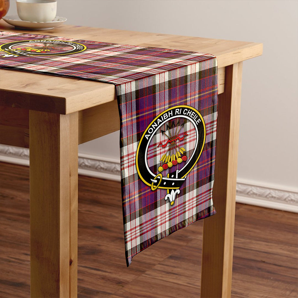 Cameron of Erracht Dress #2 Weathered 2 Tartan Crest Table Runner