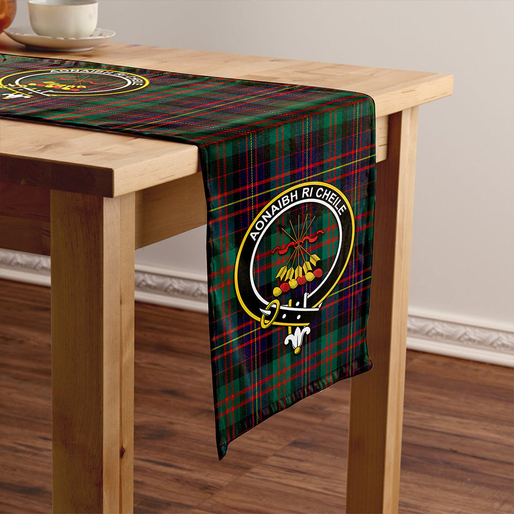 Cameron of Erracht Modern 2 Tartan Crest Table Runner