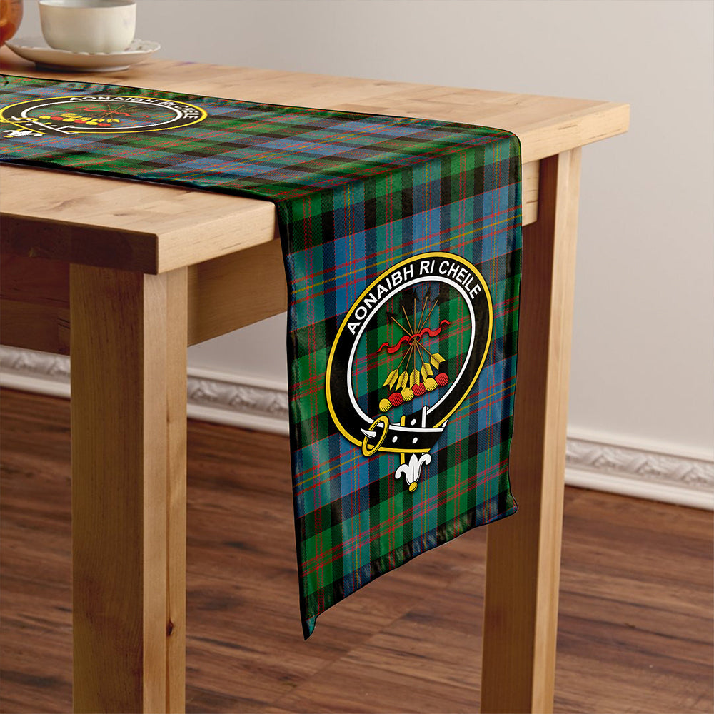 Cameron of Erracht #3 Ancient 2 Tartan Crest Table Runner