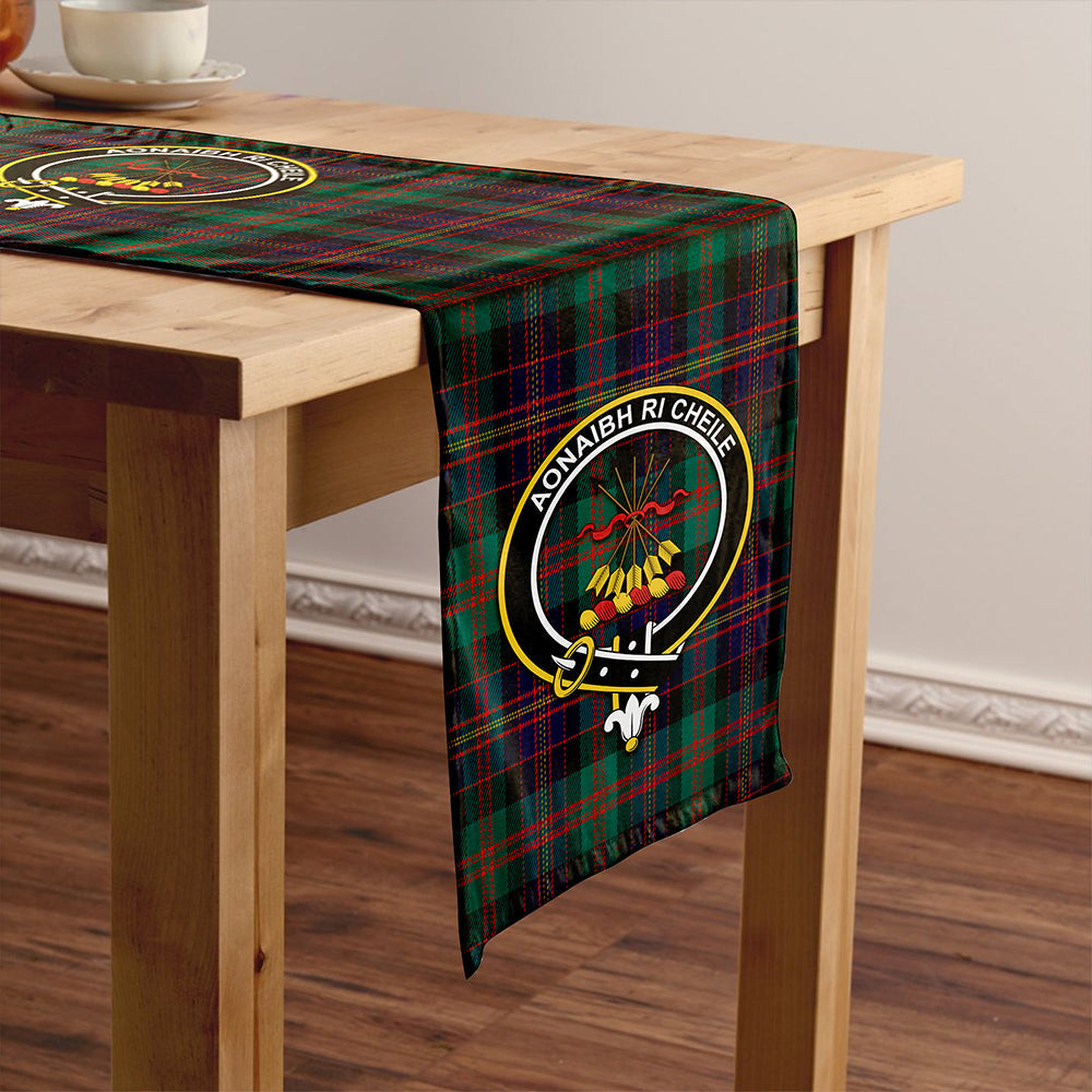 Cameron of Erracht #3 Modern 2 Tartan Crest Table Runner