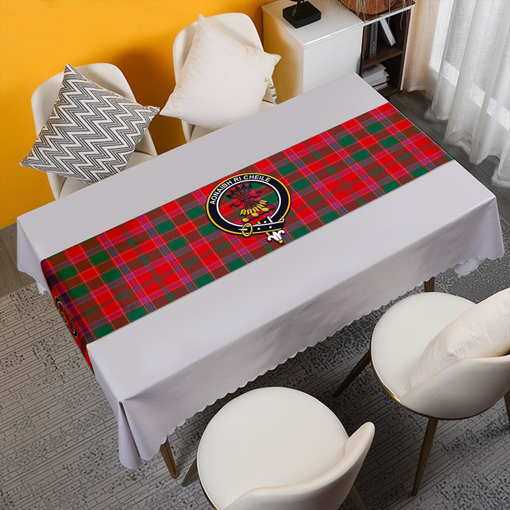 Cameron of Lochiel #2 Modern 2 Tartan Crest Table Runner