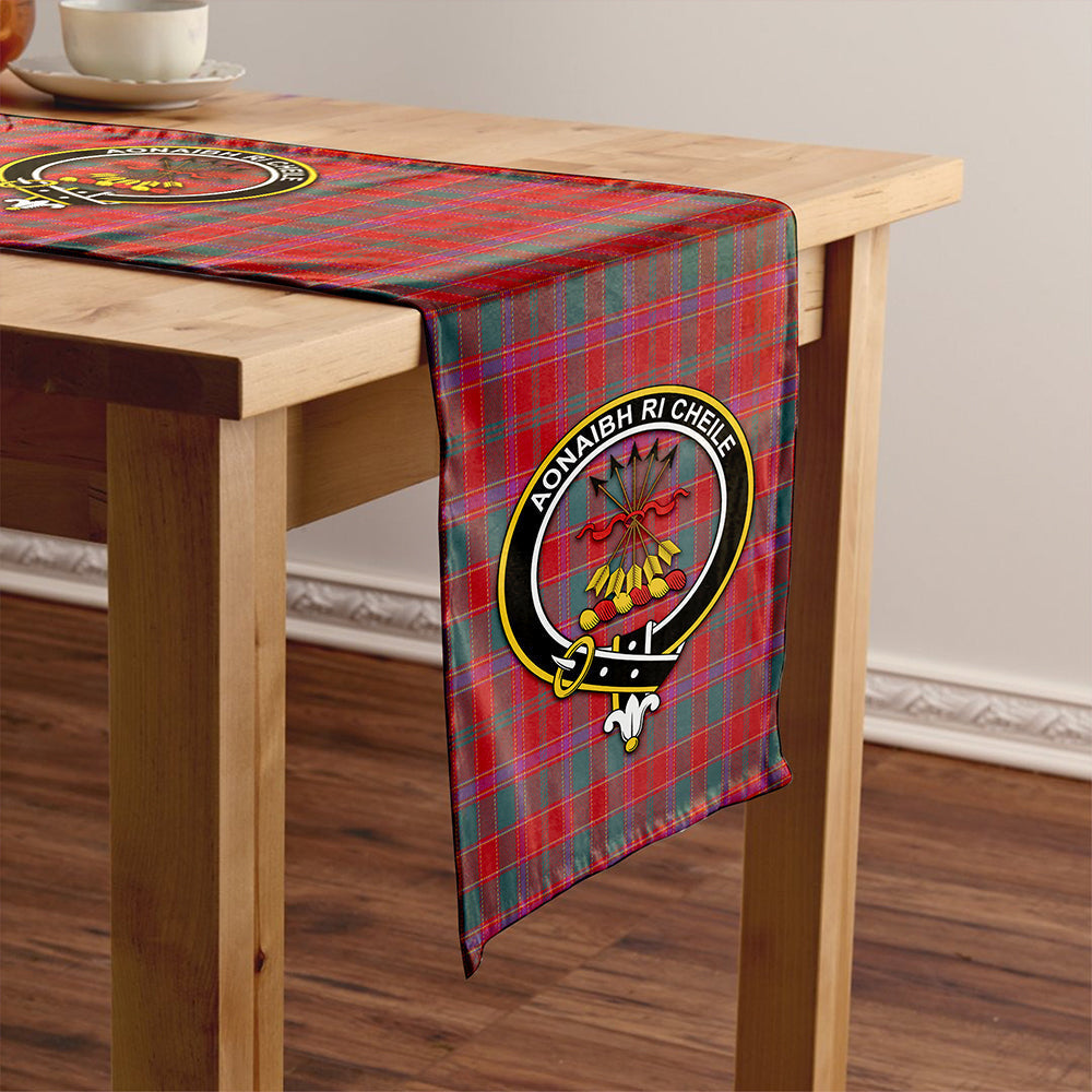 Cameron of Lochiel #2 Weathered 2 Tartan Crest Table Runner