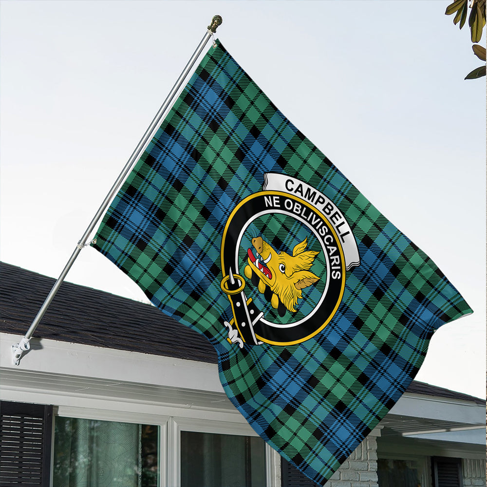 Campbell Ancient 01 Tartan Classic Crest House Flag