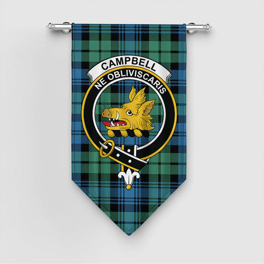 Campbell Ancient 01 Tartan Crest Gonfalon