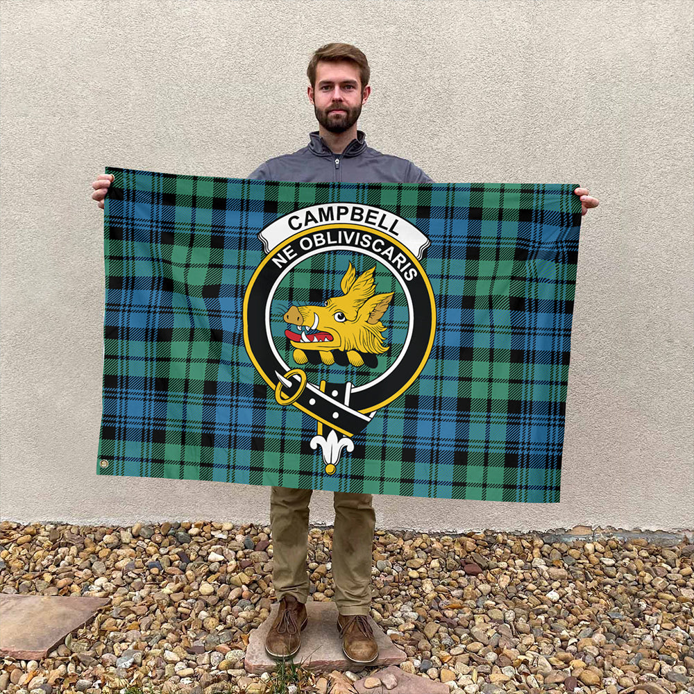 Campbell Ancient 01 Tartan Classic Crest House Flag