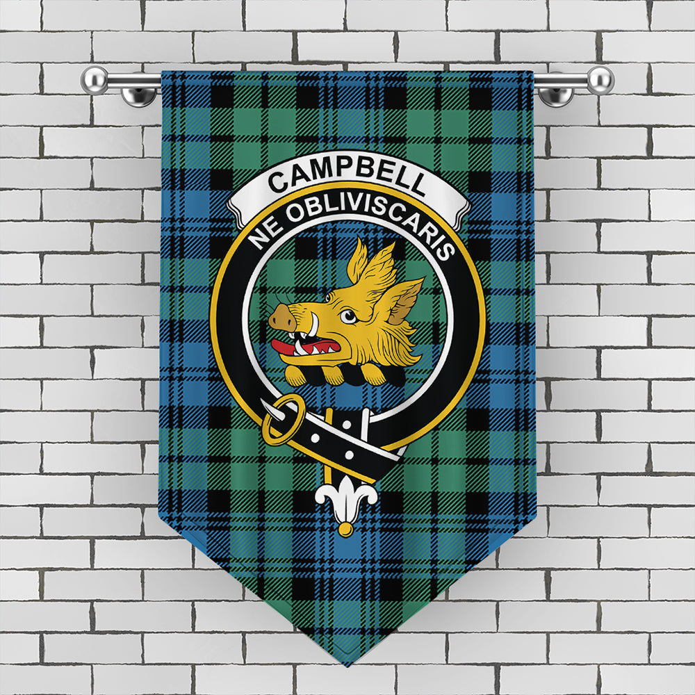 Campbell Ancient 01 Tartan Crest Gonfalon