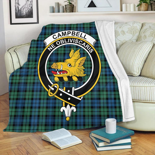 Campbell Ancient 02 Tartan Crest Premium Blanket