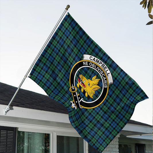 Campbell Ancient 02 Tartan Classic Crest House Flag