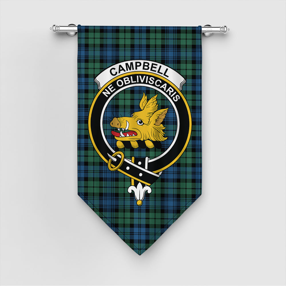 Campbell Ancient 02 Tartan Crest Gonfalon