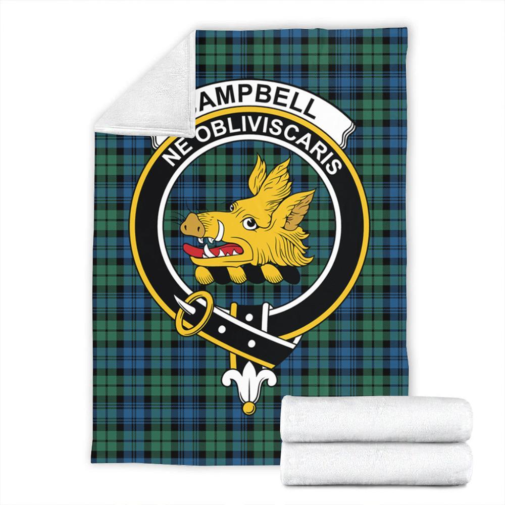 Campbell Ancient 02 Tartan Crest Premium Blanket