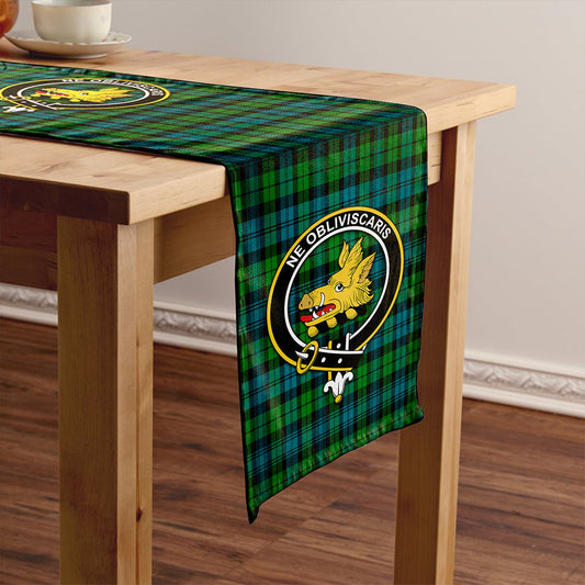 Campbell Ancient 2 Tartan Crest Table Runner