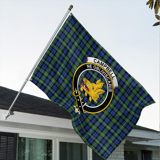 Campbell Argyll Ancient Tartan Classic Crest House Flag