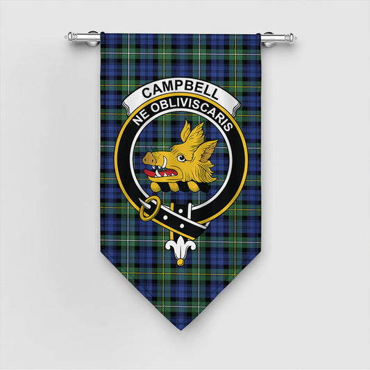 Campbell Argyll Ancient Tartan Crest Gonfalon