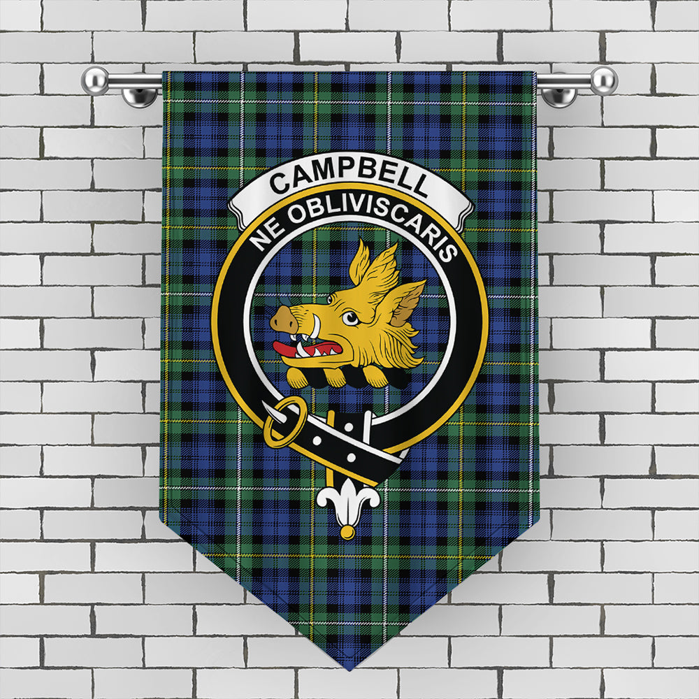 Campbell Argyll Ancient Tartan Crest Gonfalon