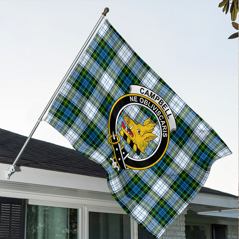 Campbell Dress Ancient Tartan Classic Crest House Flag