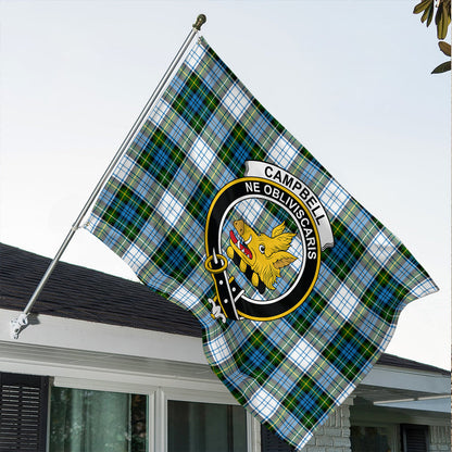 Campbell Dress Ancient Tartan Classic Crest House Flag