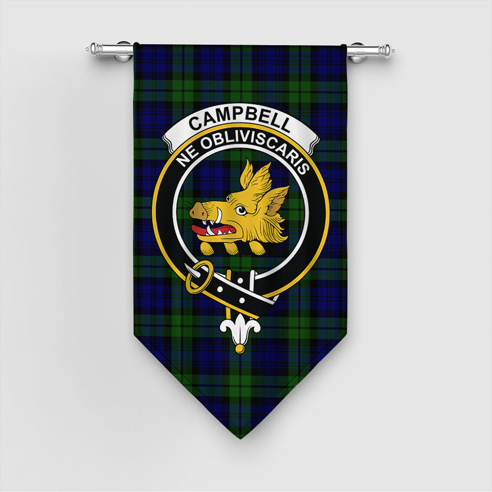 Campbell Modern Tartan Crest Gonfalon