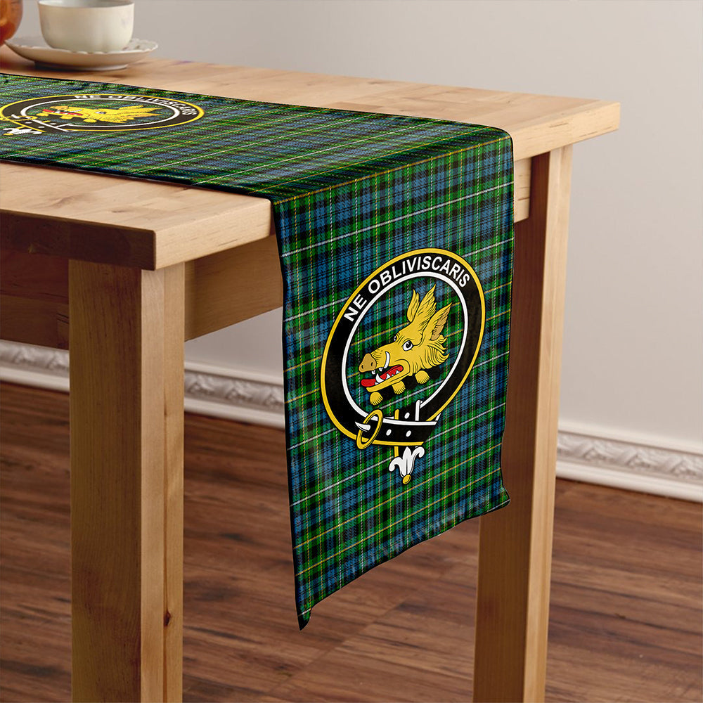 Campbell of Argyll 1815 Ancient 2 Tartan Crest Table Runner