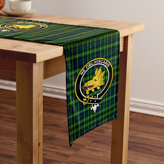 Campbell of Argyll 1815 Modern 2 Tartan Crest Table Runner