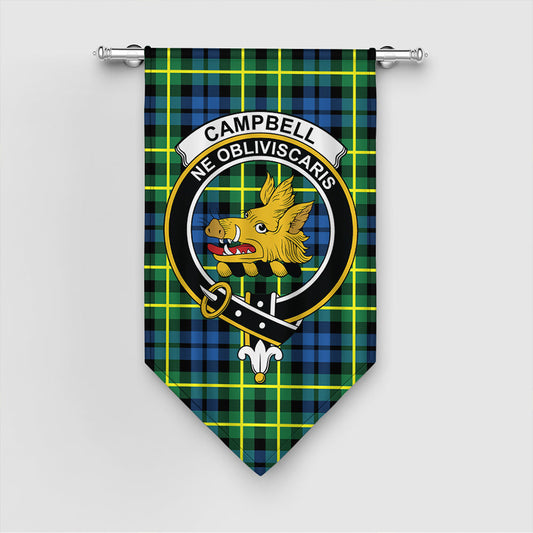 Campbell of Breadalbane Ancient Tartan Crest Gonfalon