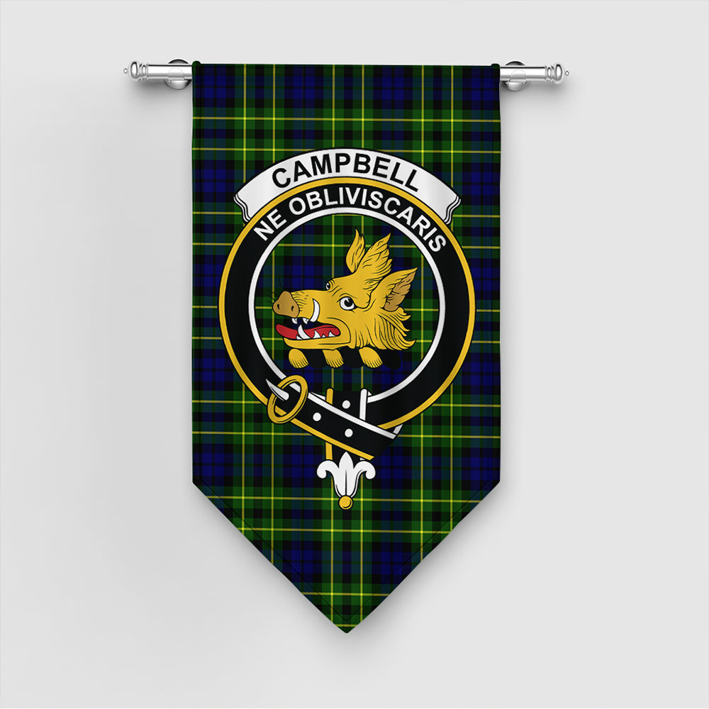 Campbell of Breadalbane Modern Tartan Crest Gonfalon