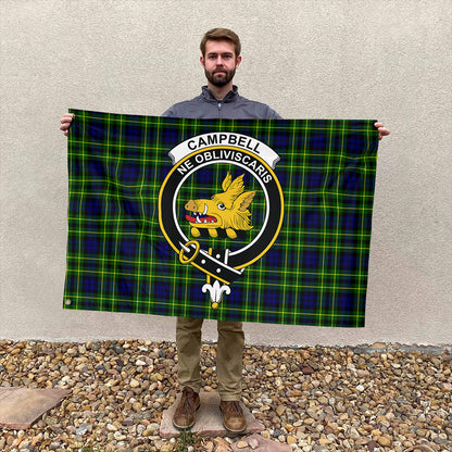 Campbell of Breadalbane Modern Tartan Classic Crest House Flag