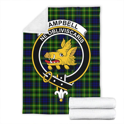 Campbell of Breadalbane Modern Tartan Crest Premium Blanket