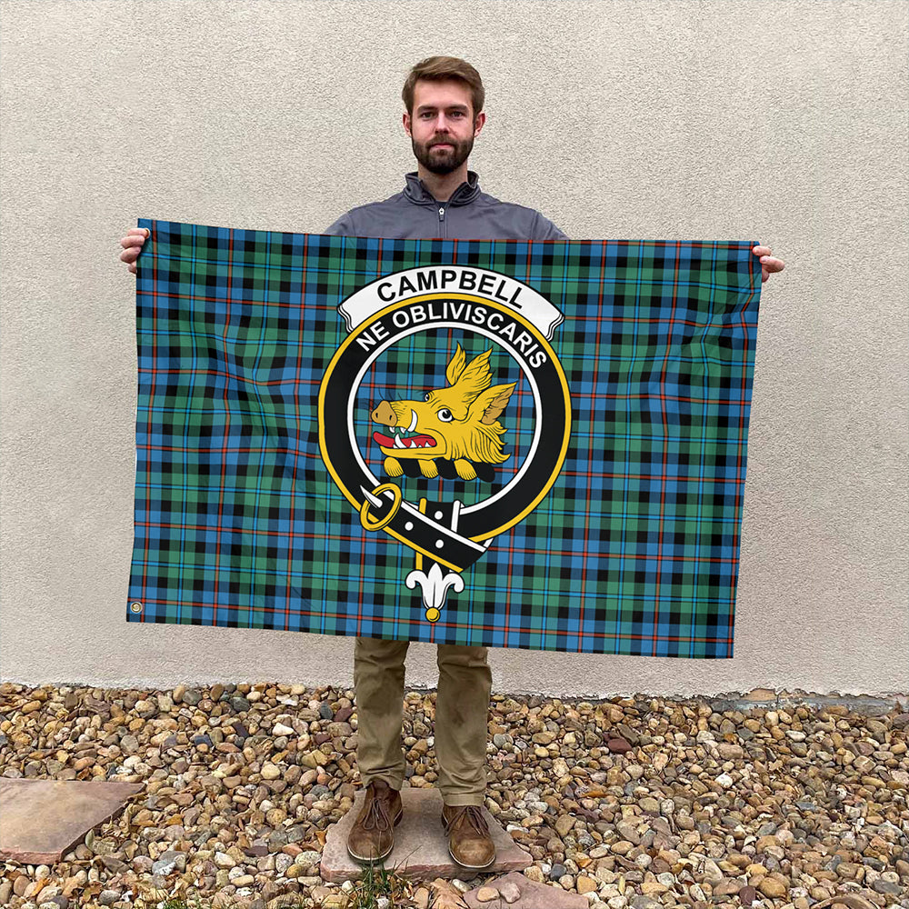 Campbell of Cawdor Ancient Tartan Classic Crest House Flag