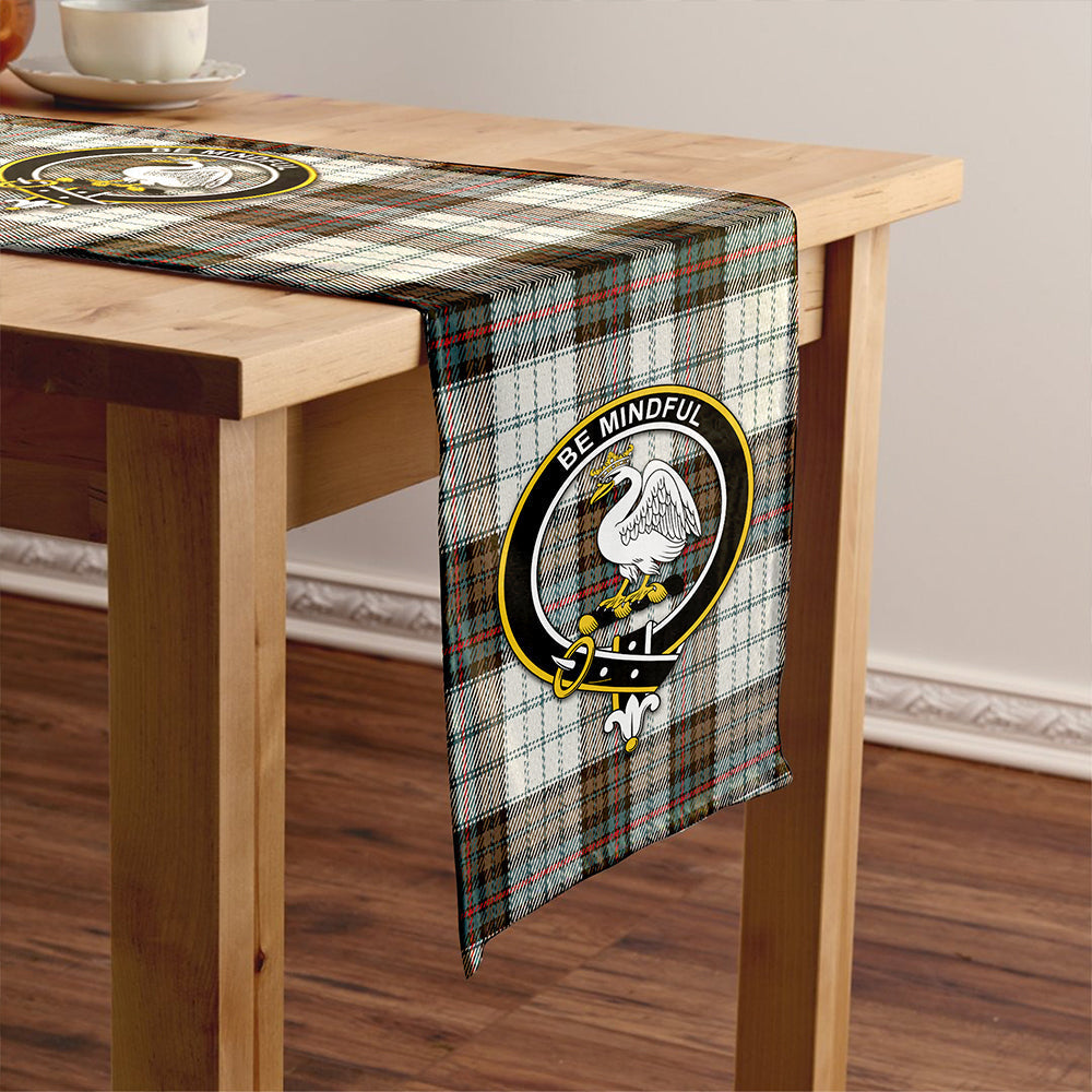 Campbell of Cawdor Dress Weathered 2 Tartan Crest Table Runner