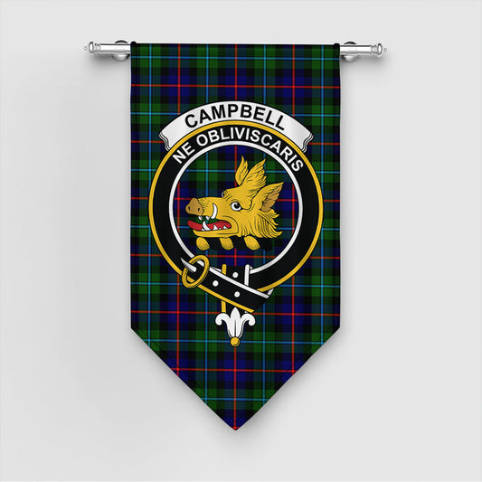 Campbell of Cawdor Modern Tartan Crest Gonfalon