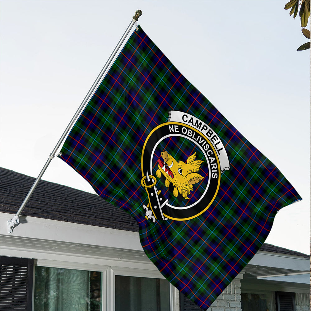 Campbell of Cawdor Modern Tartan Classic Crest House Flag