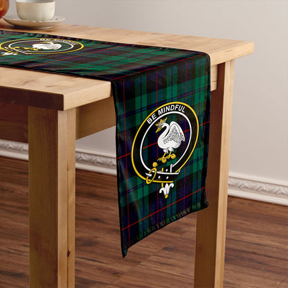 Campbell of Cawdor Modern 2 Tartan Crest Table Runner