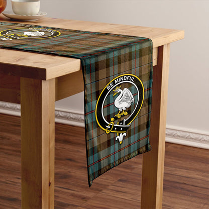 Campbell of Cawdor Weathered 2 Tartan Crest Table Runner