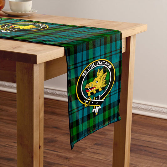 Campbell of Glenlyon Ancient 2 Tartan Crest Table Runner