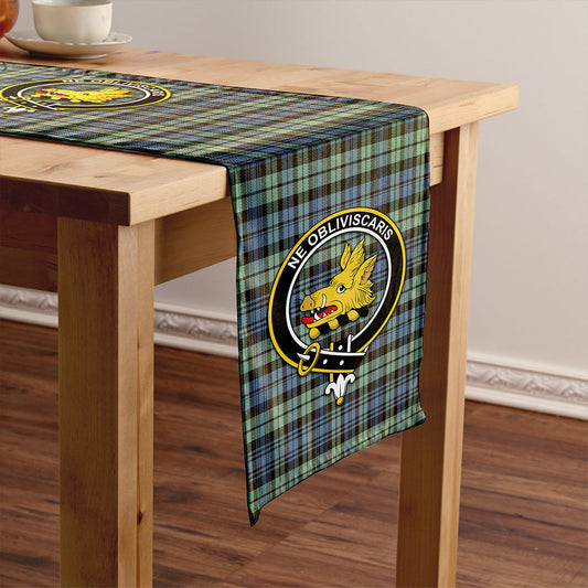 Campbell of Inveraray Ancient 2 Tartan Crest Table Runner