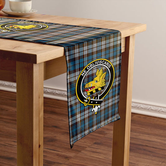 Campbell of Inveraray Modern 2 Tartan Crest Table Runner