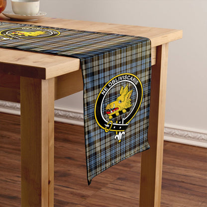 Campbell of Inveraray Weathered 2 Tartan Crest Table Runner