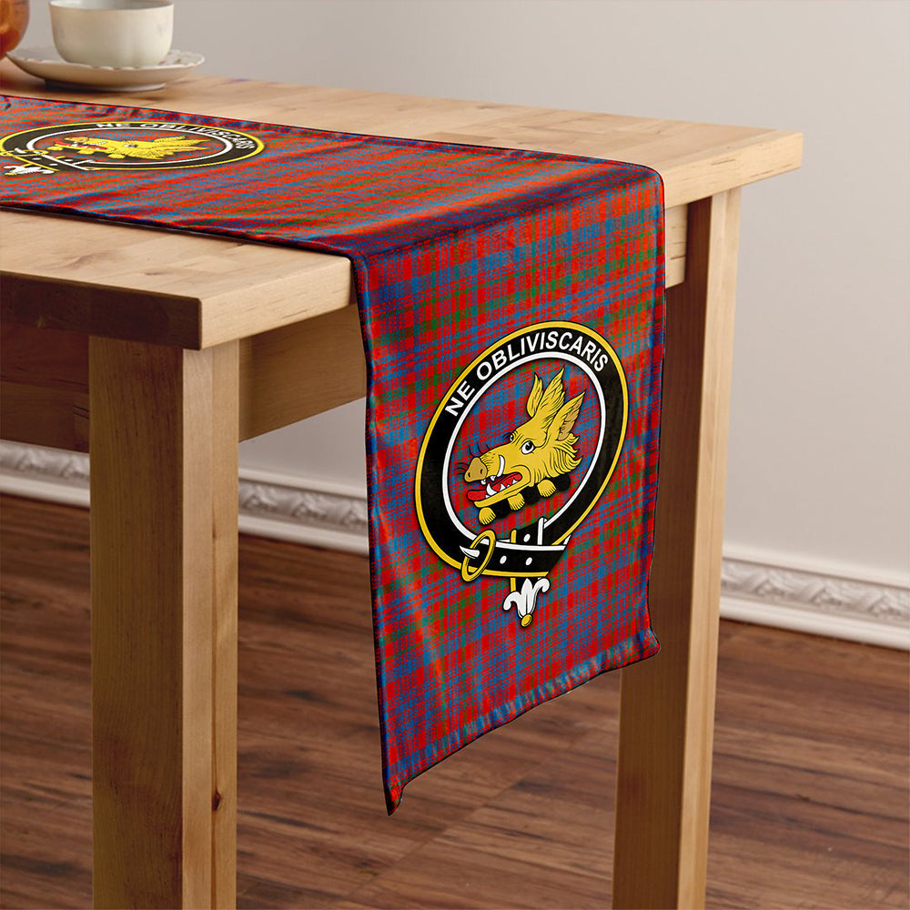 Campbell of Loudon Plaid Ancient 2 Tartan Crest Table Runner