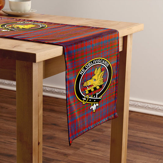 Campbell of Loudon Plaid Ancient 2 Tartan Crest Table Runner