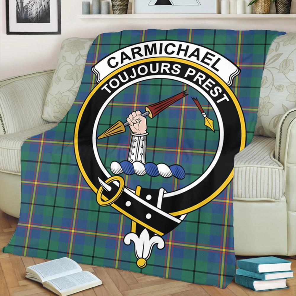 Carmichael Ancient Tartan Crest Premium Blanket