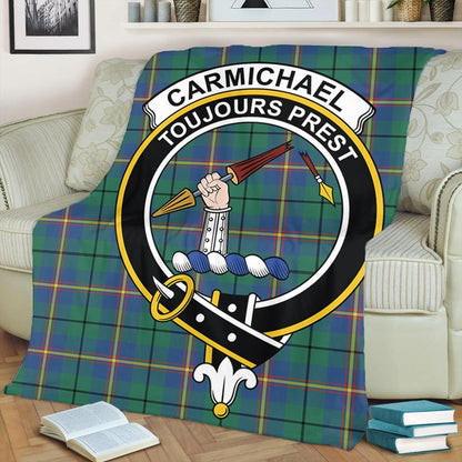 Carmichael Ancient Tartan Crest Premium Blanket