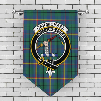 Carmichael Ancient Tartan Crest Gonfalon