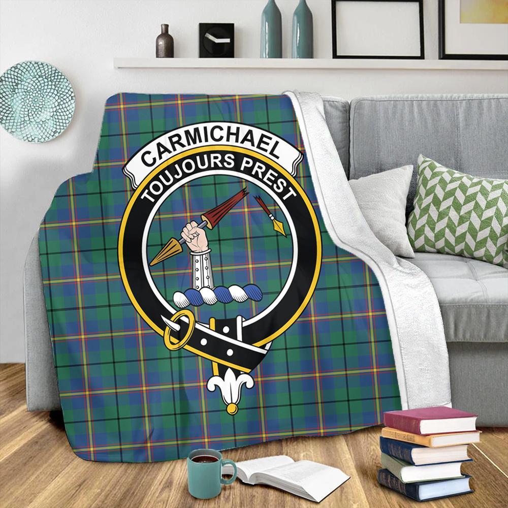 Carmichael Ancient Tartan Crest Premium Blanket