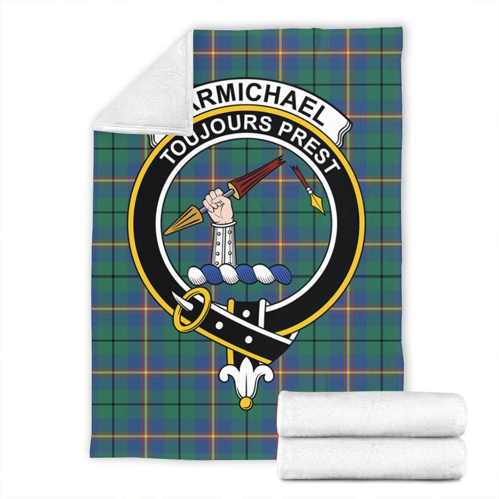 Carmichael Ancient Tartan Crest Premium Blanket