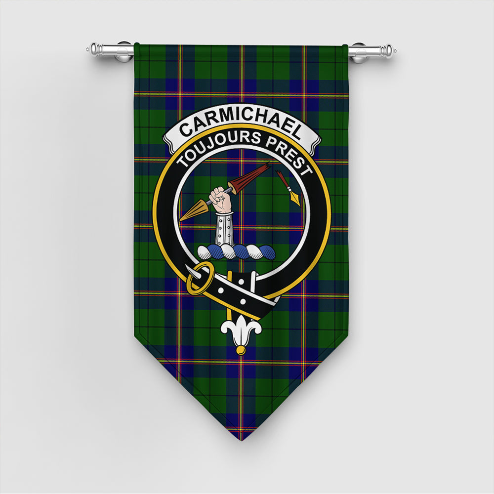 Carmichael Modern Tartan Crest Gonfalon