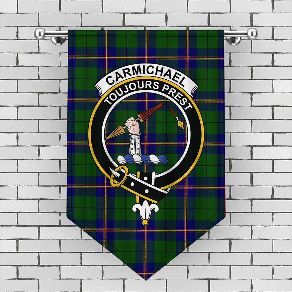 Carmichael Modern Tartan Crest Gonfalon