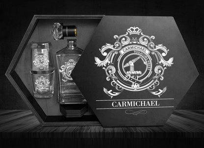 Carmichael Tartan Clan Decanter Set