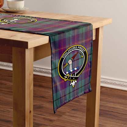 Carmichael Weathered 2 Tartan Crest Table Runner