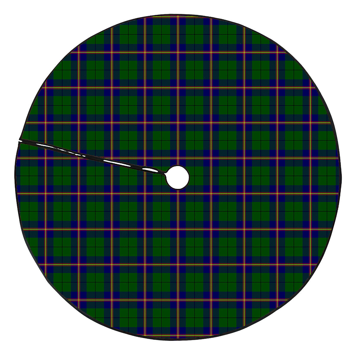 Carmichael Modern Tartan Plaid Christmas Tree Skirt